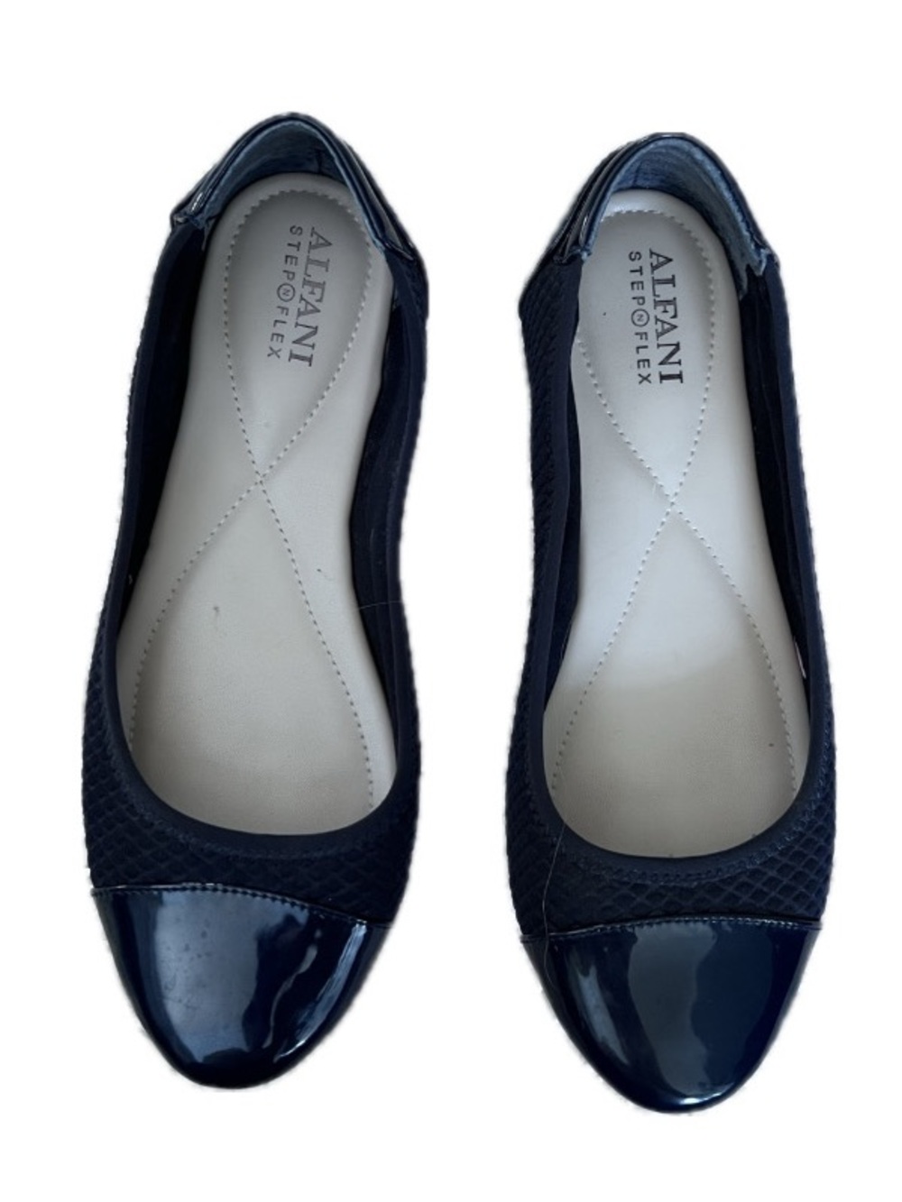Alfani Navy Step n Flex Flats